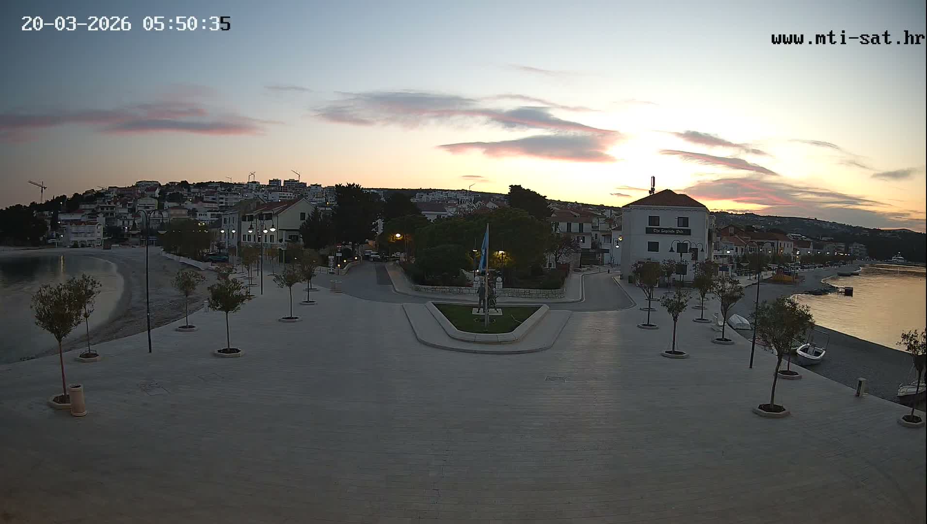 Primošten Town & Adriatic Coast Live Cam - Primosten, Općina Primošten, Šibenik-Knin, Croatia