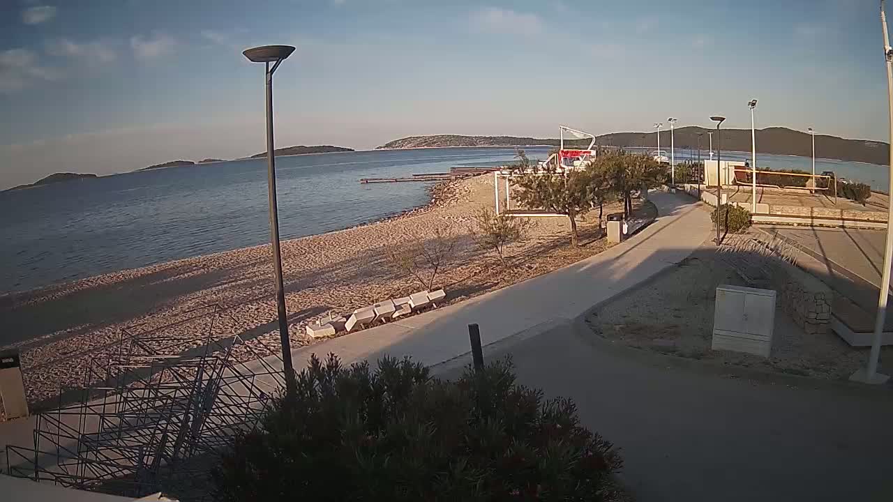 Riviera Brodarica Beach & Adriatic Dalmatia Coast Live Cam - Sibenic, Šibenik-Knin, Croatia