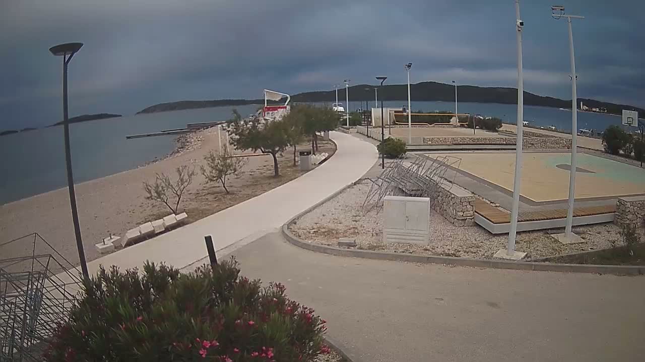 Riviera Brodarica Beach & Adriatic Dalmatia Coast Live Cam - Sibenic, Šibenik-Knin, Croatia