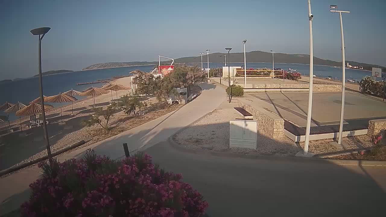 Riviera Brodarica Beach & Adriatic Dalmatia Coast Live Cam - Sibenic, Šibenik-Knin, Croatia
