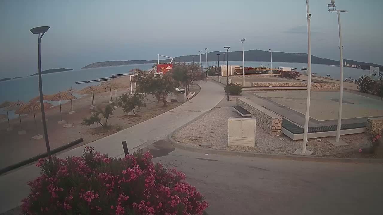 Riviera Brodarica Beach & Adriatic Dalmatia Coast Live Cam - Sibenic, Šibenik-Knin, Croatia