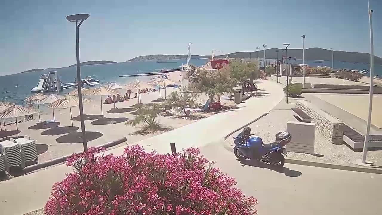 Riviera Brodarica Beach & Adriatic Dalmatia Coast Live Cam - Sibenic, Šibenik-Knin, Croatia