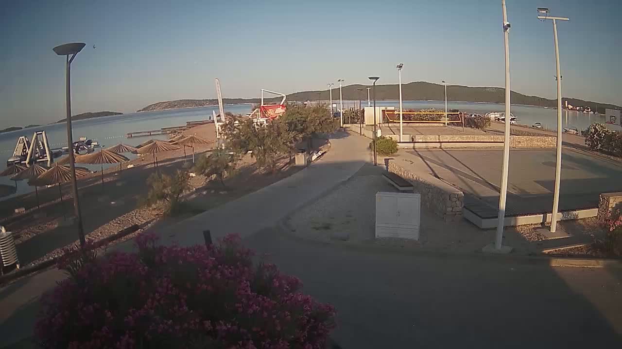 Riviera Brodarica Beach & Adriatic Dalmatia Coast Live Cam - Sibenic, Šibenik-Knin, Croatia
