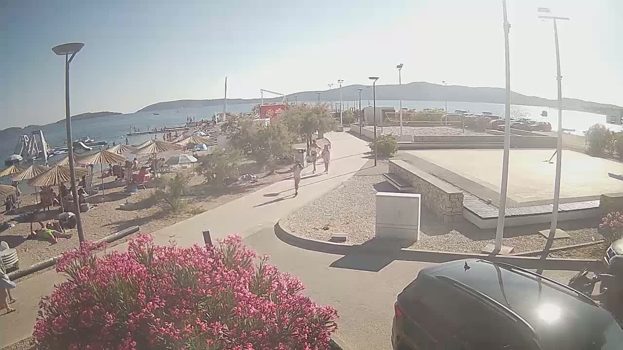 Riviera Brodarica Beach & Adriatic Dalmatia Coast Live Cam - Sibenic, Šibenik-Knin, Croatia
