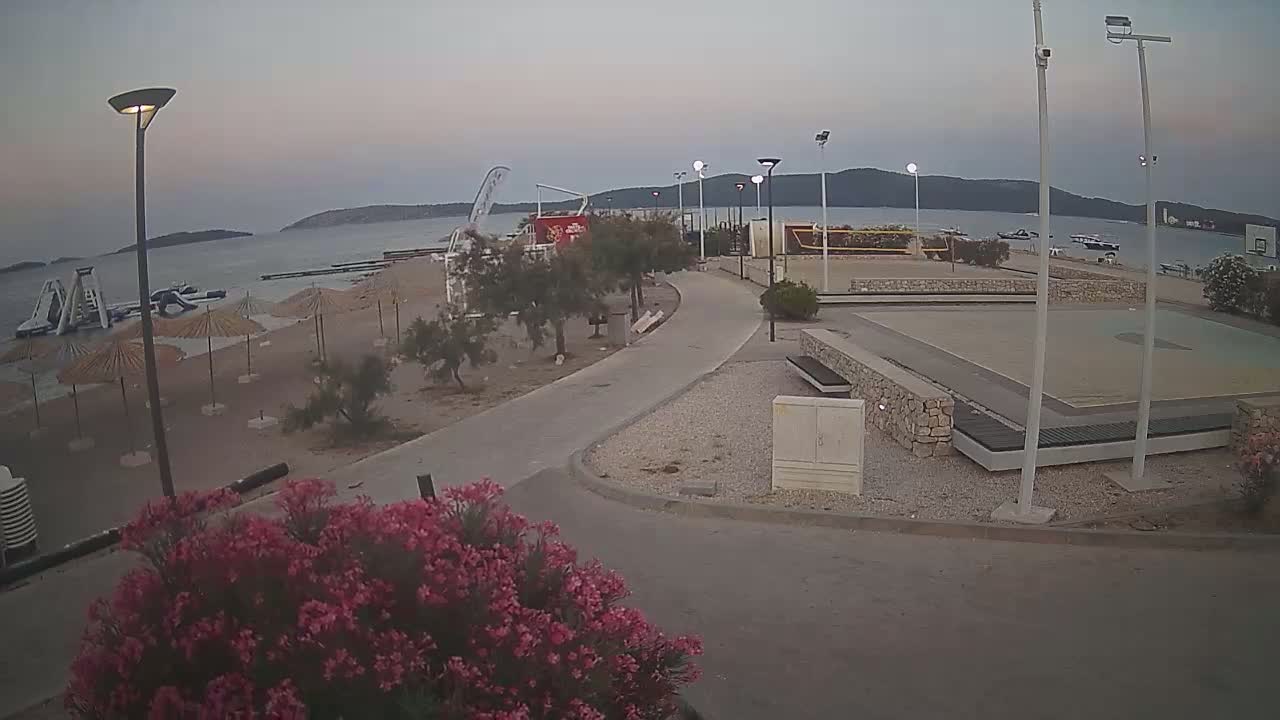 Riviera Brodarica Beach & Adriatic Dalmatia Coast Live Cam - Sibenic, Šibenik-Knin, Croatia
