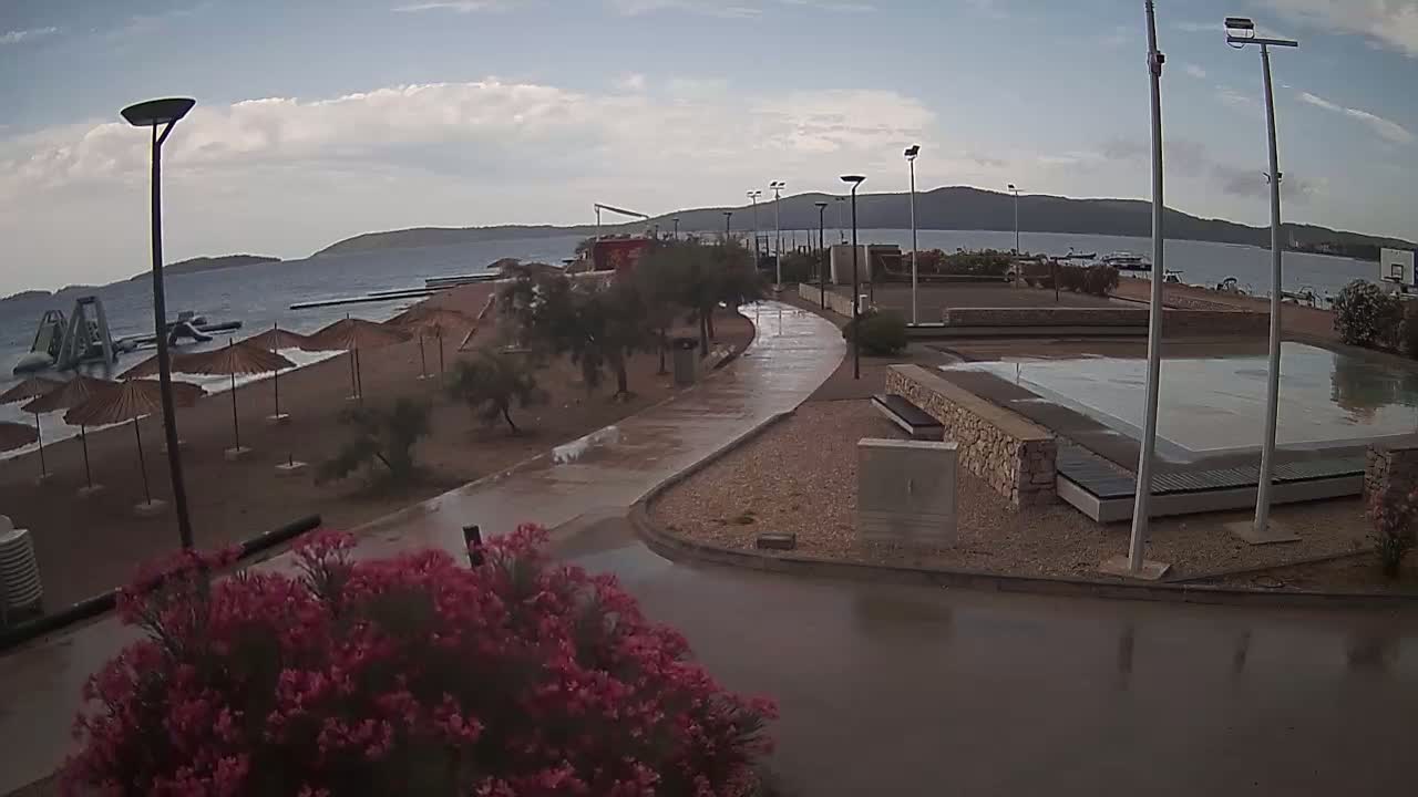 Riviera Brodarica Beach & Adriatic Dalmatia Coast Live Cam - Sibenic, Šibenik-Knin, Croatia