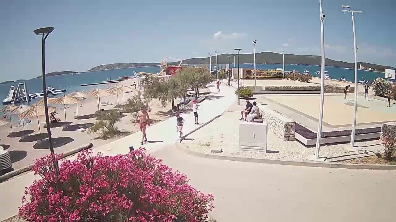 Riviera Brodarica Beach & Adriatic Dalmatia Coast Live Cam - Sibenic, Šibenik-Knin, Croatia
