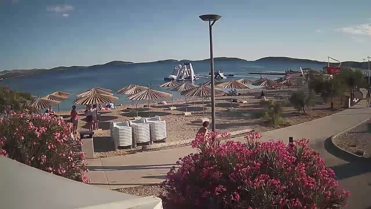 Riviera Brodarica Beach & Adriatic Dalmatia Coast Live Cam - Sibenic, Šibenik-Knin, Croatia