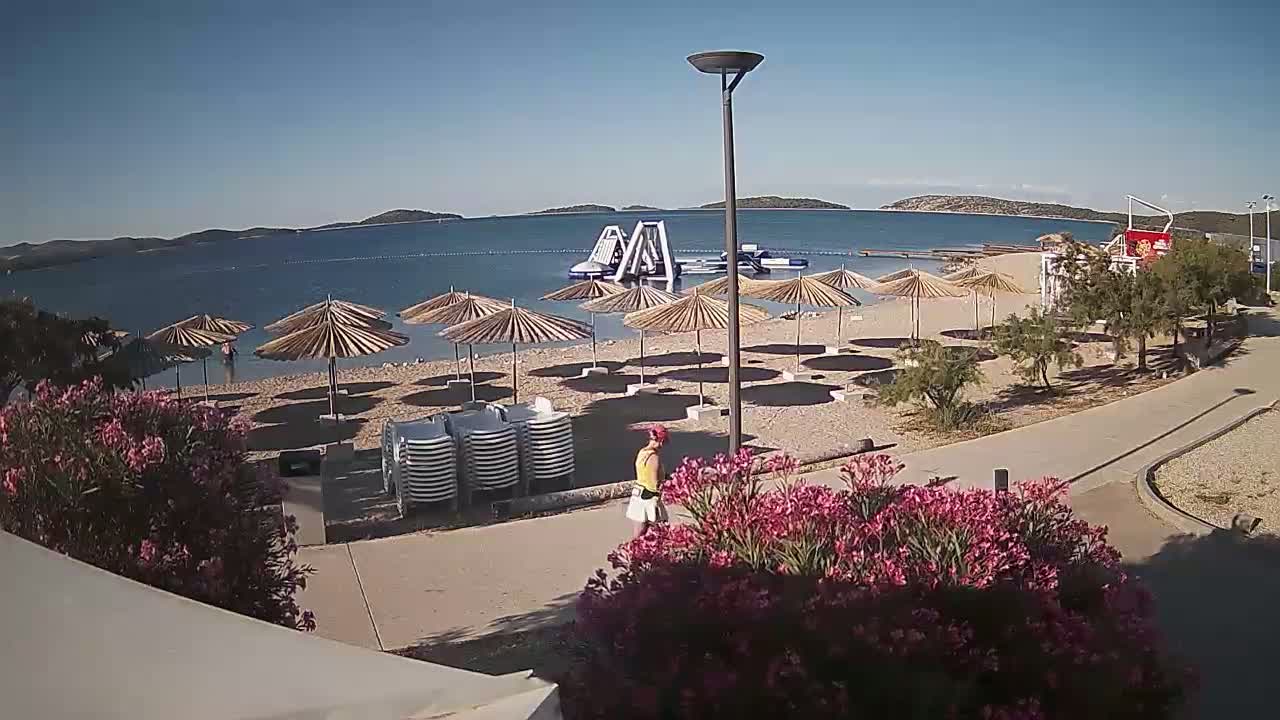 Riviera Brodarica Beach & Adriatic Dalmatia Coast Live Cam - Sibenic, Šibenik-Knin, Croatia