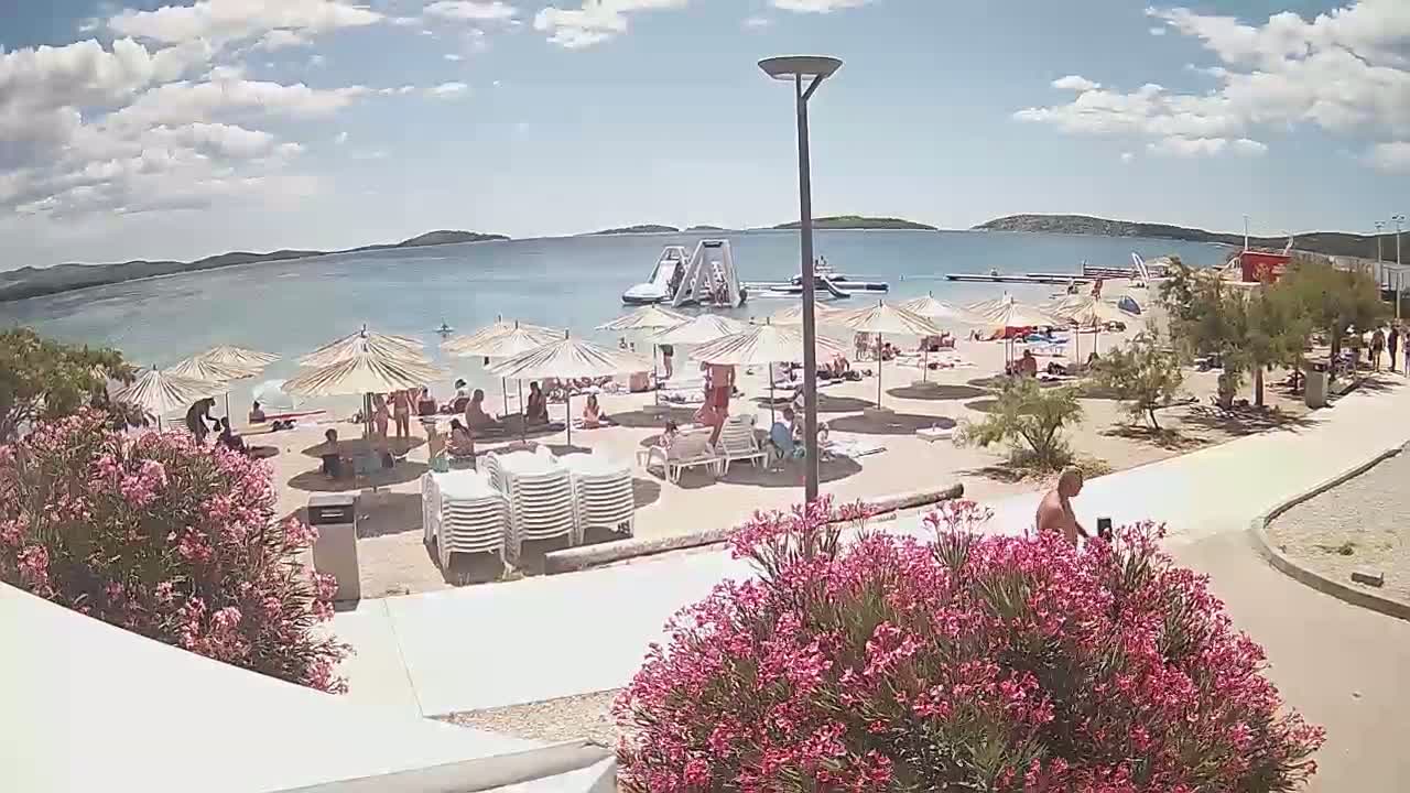 Riviera Brodarica Beach & Adriatic Dalmatia Coast Live Cam - Sibenic, Šibenik-Knin, Croatia