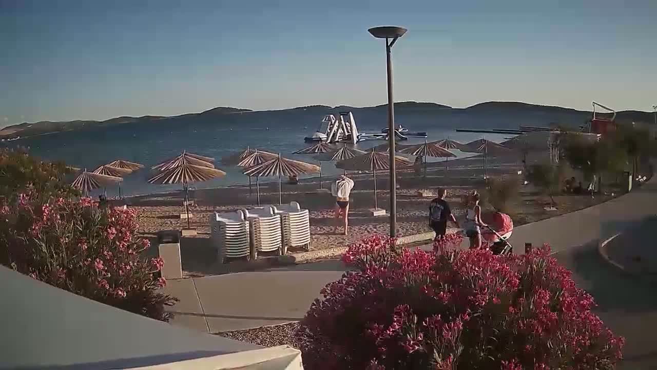 Riviera Brodarica Beach & Adriatic Dalmatia Coast Live Cam - Sibenic, Šibenik-Knin, Croatia