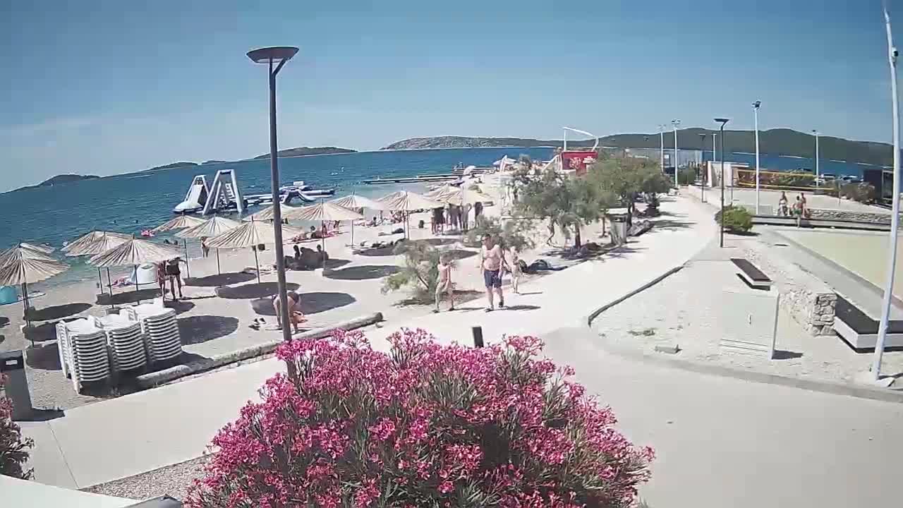 Riviera Brodarica Beach & Adriatic Dalmatia Coast Live Cam - Sibenic, Šibenik-Knin, Croatia