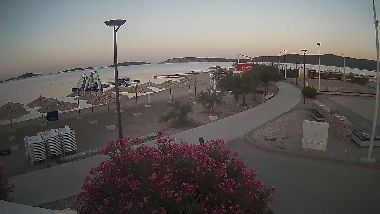 Riviera Brodarica Beach & Adriatic Dalmatia Coast Live Cam - Sibenic, Šibenik-Knin, Croatia