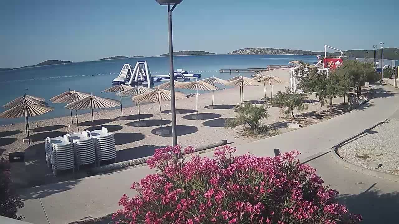 Riviera Brodarica Beach & Adriatic Dalmatia Coast Live Cam - Sibenic, Šibenik-Knin, Croatia