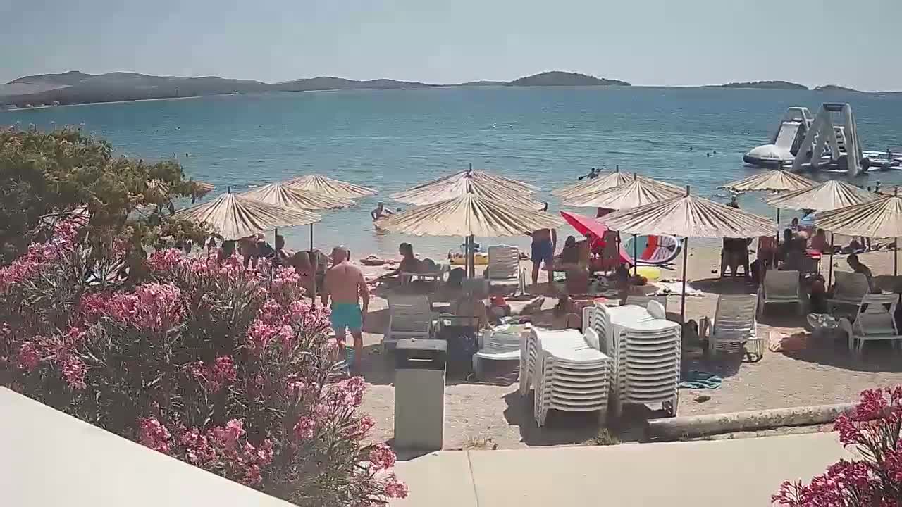 Riviera Brodarica Beach & Adriatic Dalmatia Coast Live Cam - Sibenic, Šibenik-Knin, Croatia