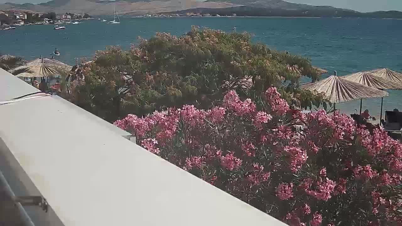 Riviera Brodarica Beach & Adriatic Dalmatia Coast Live Cam - Sibenic, Šibenik-Knin, Croatia