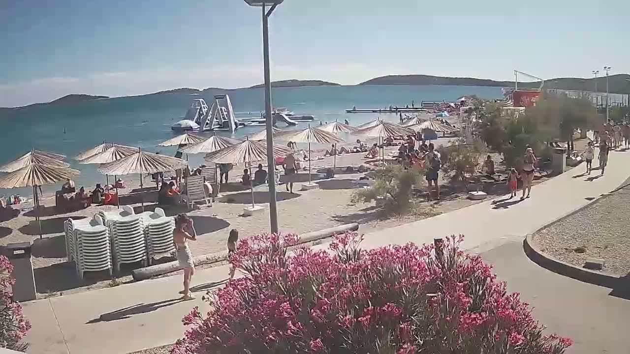 Riviera Brodarica Beach & Adriatic Dalmatia Coast Live Cam - Sibenic, Šibenik-Knin, Croatia