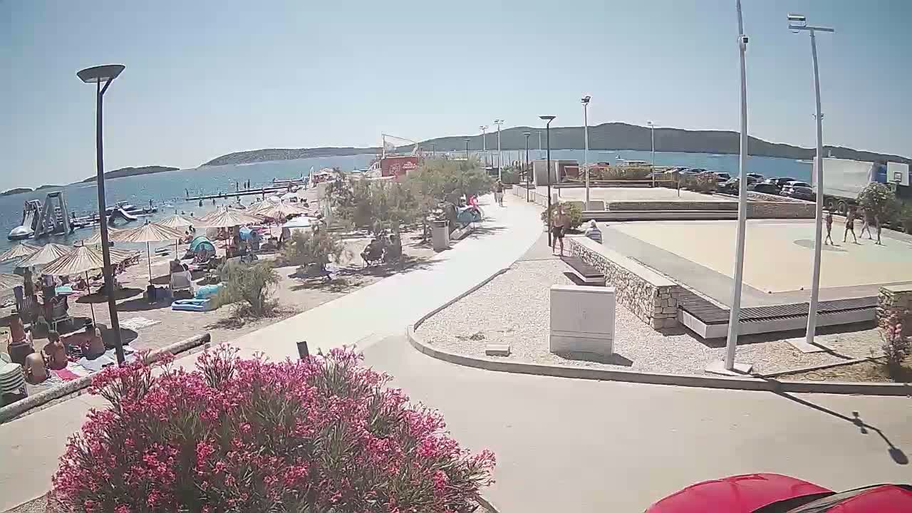Riviera Brodarica Beach & Adriatic Dalmatia Coast Live Cam - Sibenic, Šibenik-Knin, Croatia