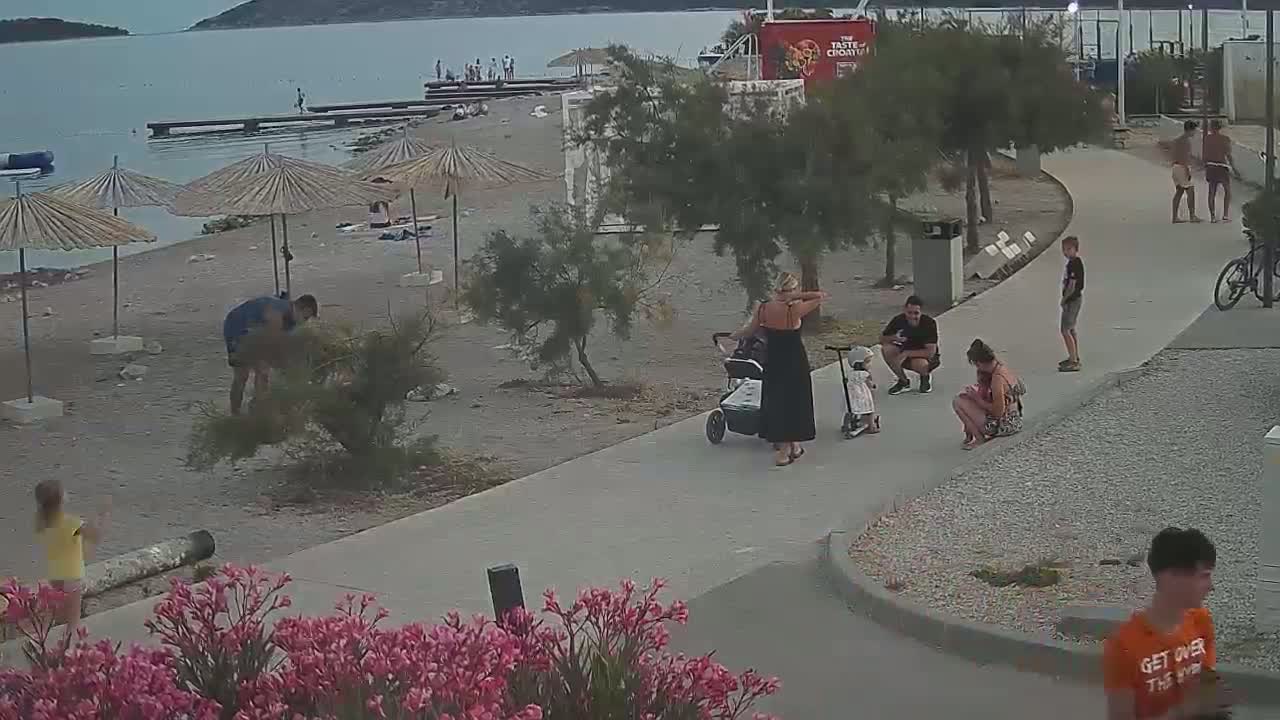 Riviera Brodarica Beach & Adriatic Dalmatia Coast Live Cam - Sibenic, Šibenik-Knin, Croatia