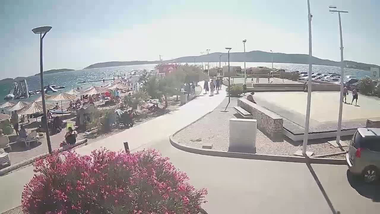 Riviera Brodarica Beach & Adriatic Dalmatia Coast Live Cam - Sibenic, Šibenik-Knin, Croatia