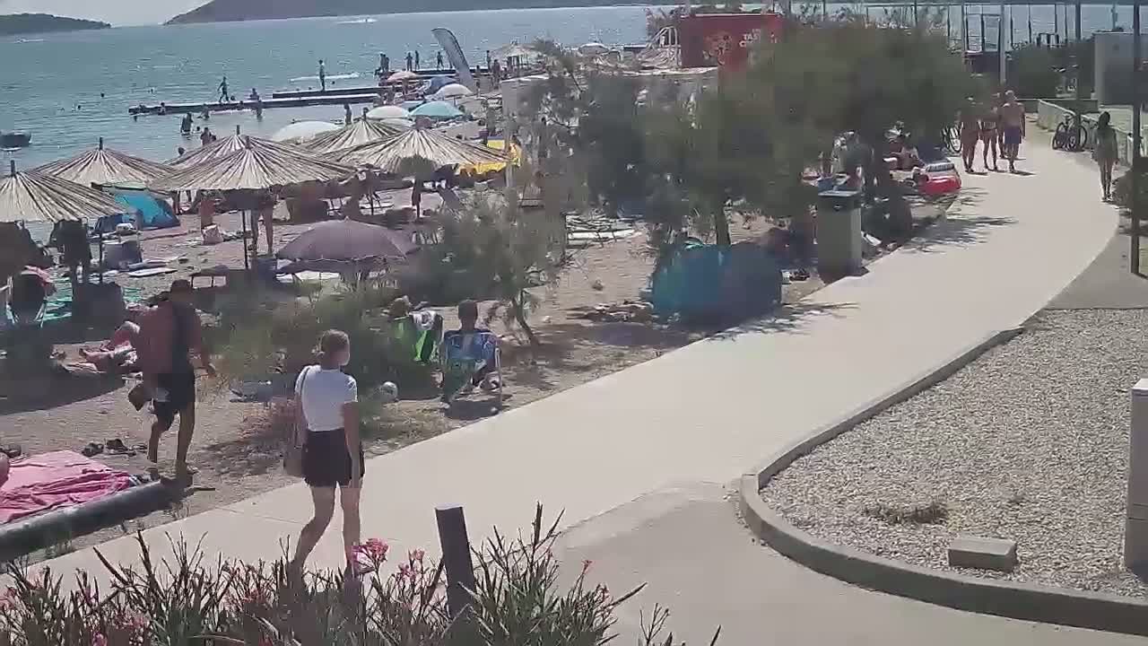 Riviera Brodarica Beach & Adriatic Dalmatia Coast Live Cam - Sibenic, Šibenik-Knin, Croatia