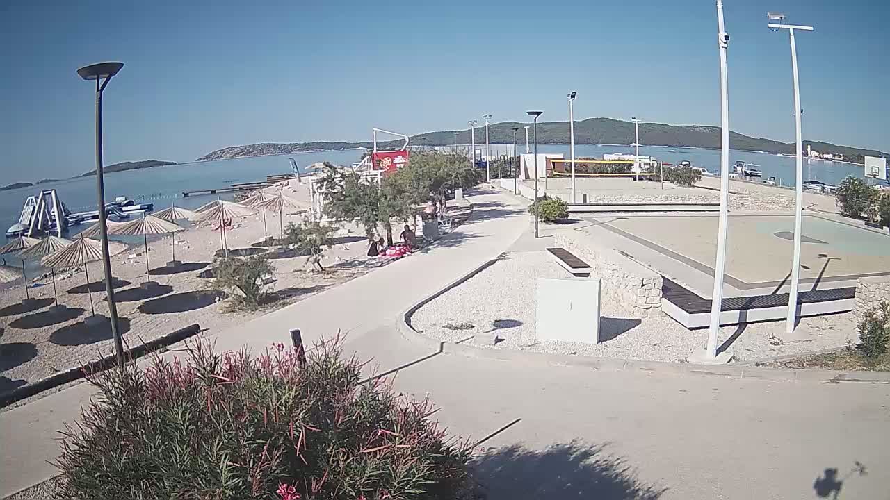Riviera Brodarica Beach & Adriatic Dalmatia Coast Live Cam - Sibenic, Šibenik-Knin, Croatia