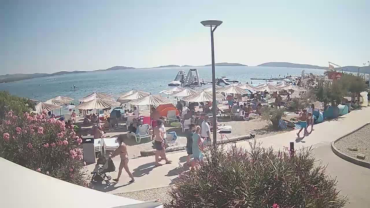 Riviera Brodarica Beach & Adriatic Dalmatia Coast Live Cam - Sibenic, Šibenik-Knin, Croatia