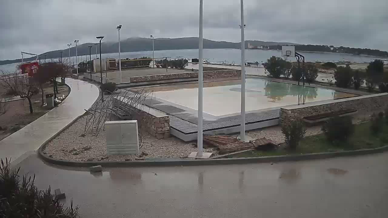 Riviera Brodarica Beach & Adriatic Dalmatia Coast Live Cam - Sibenic, Šibenik-Knin, Croatia