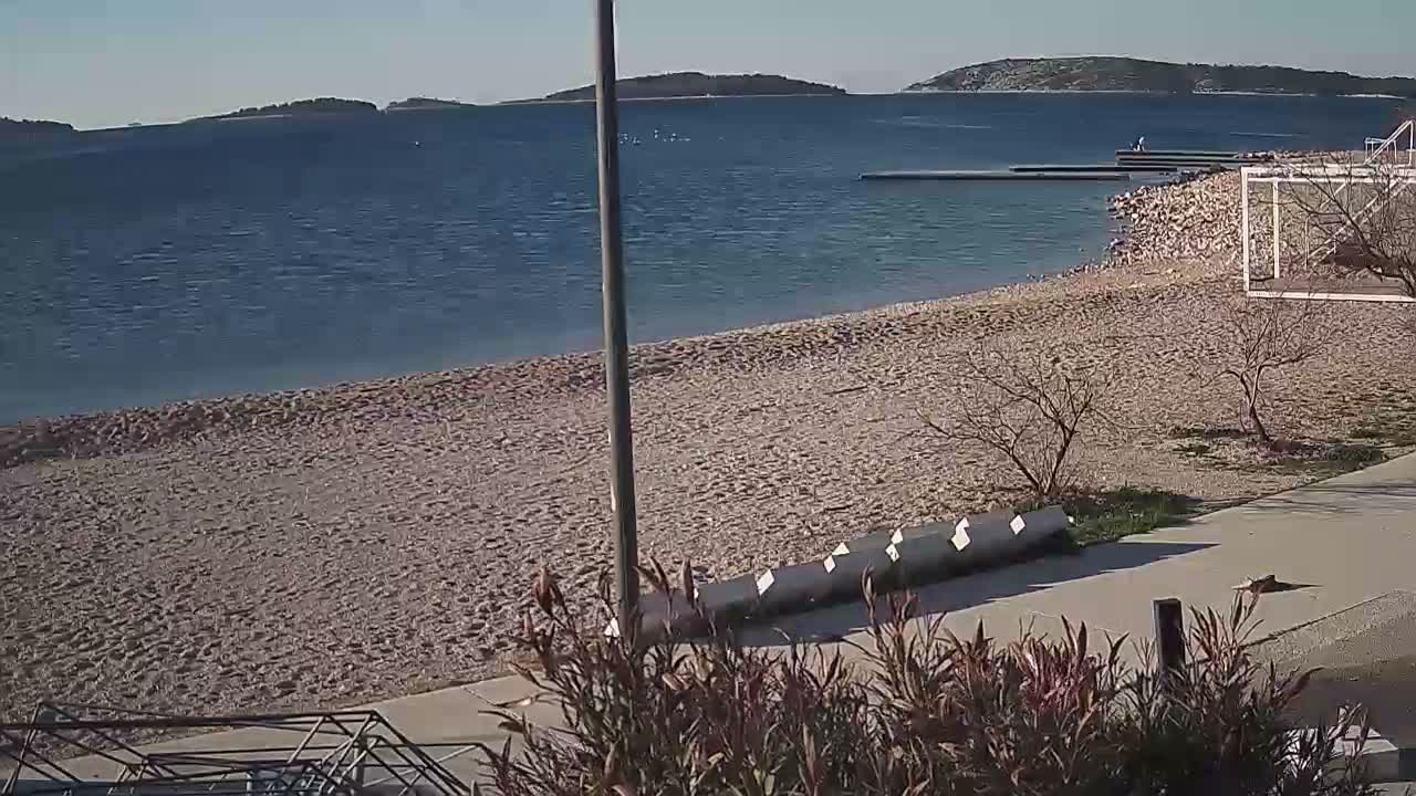 Riviera Brodarica Beach & Adriatic Dalmatia Coast Live Cam - Sibenic, Šibenik-Knin, Croatia