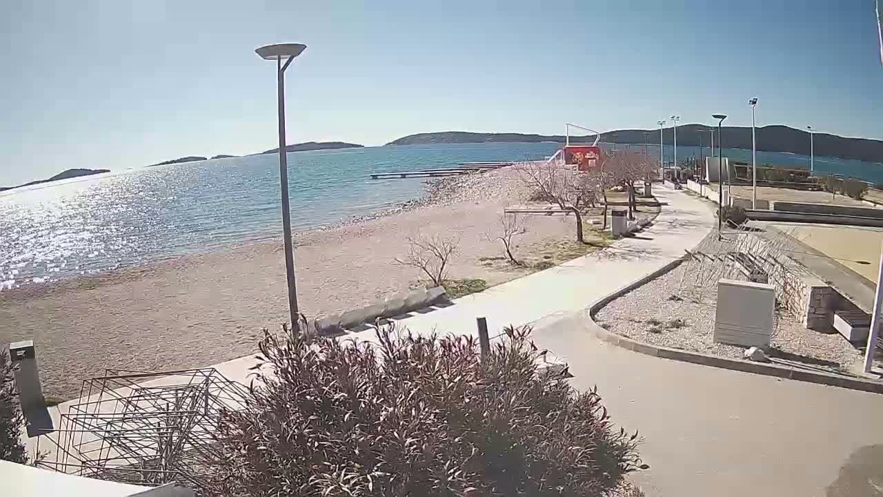 Riviera Brodarica Beach & Adriatic Dalmatia Coast Live Cam - Sibenic, Šibenik-Knin, Croatia
