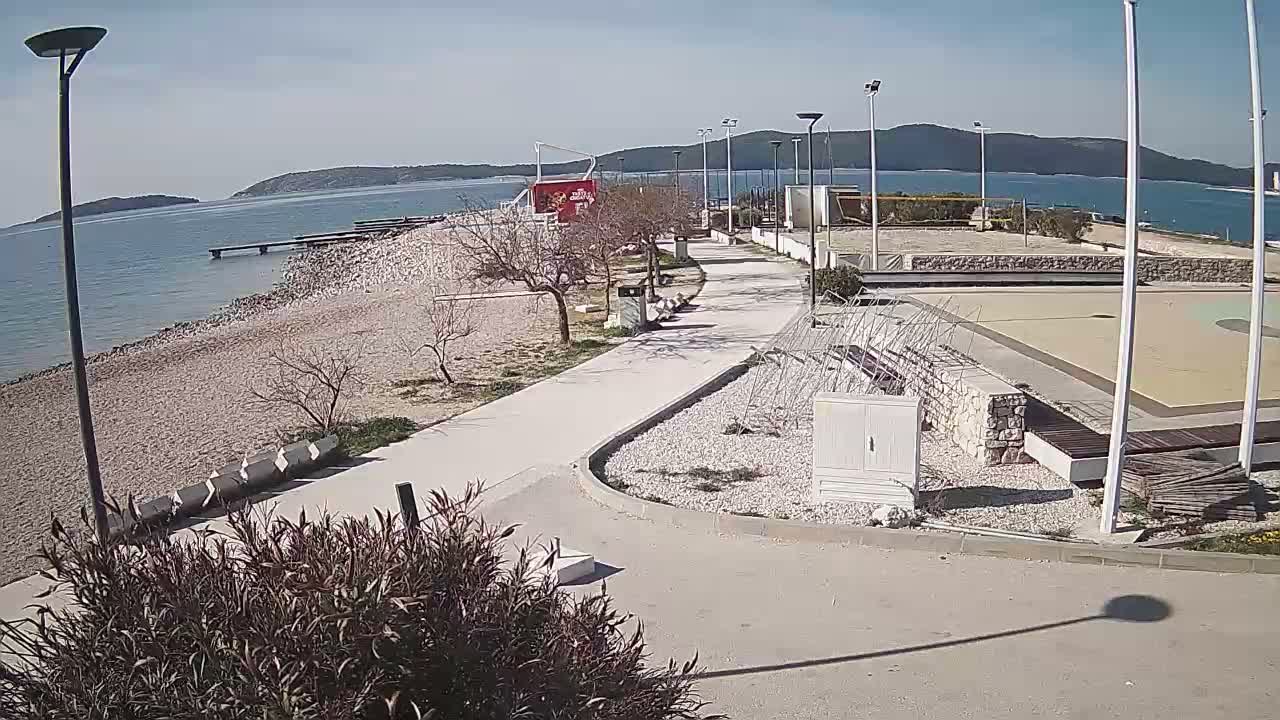 Riviera Brodarica Beach & Adriatic Dalmatia Coast Live Cam - Sibenic, Šibenik-Knin, Croatia