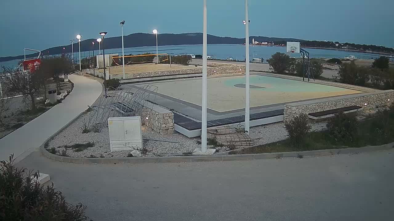 Riviera Brodarica Beach & Adriatic Dalmatia Coast Live Cam - Sibenic, Šibenik-Knin, Croatia