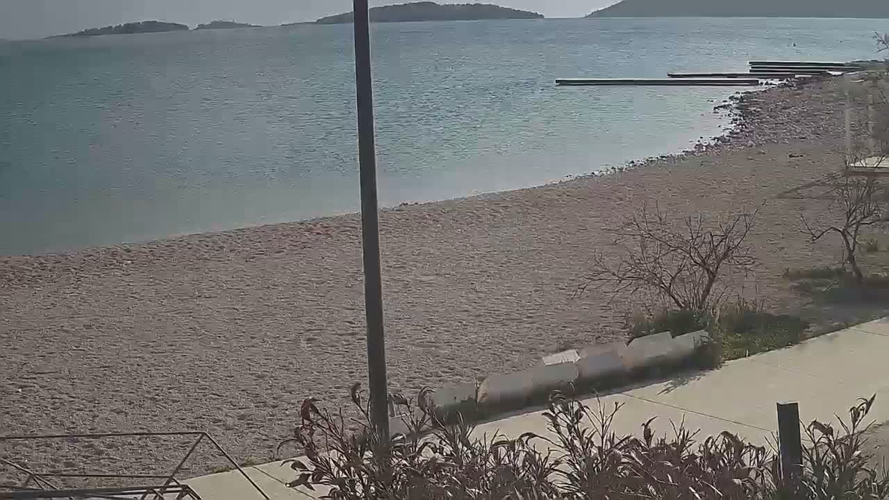 Riviera Brodarica Beach & Adriatic Dalmatia Coast Live Cam - Sibenic, Šibenik-Knin, Croatia