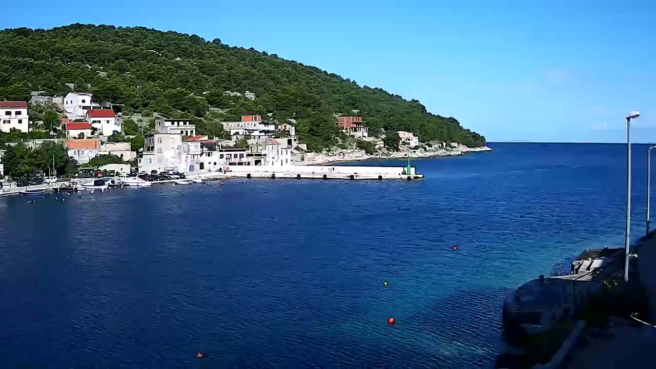 Otok Žirje Island Uvala Buna Cove Village & Port Live Cam - Zirje, Otok Zirje, Šibenik-Knin, Croatia