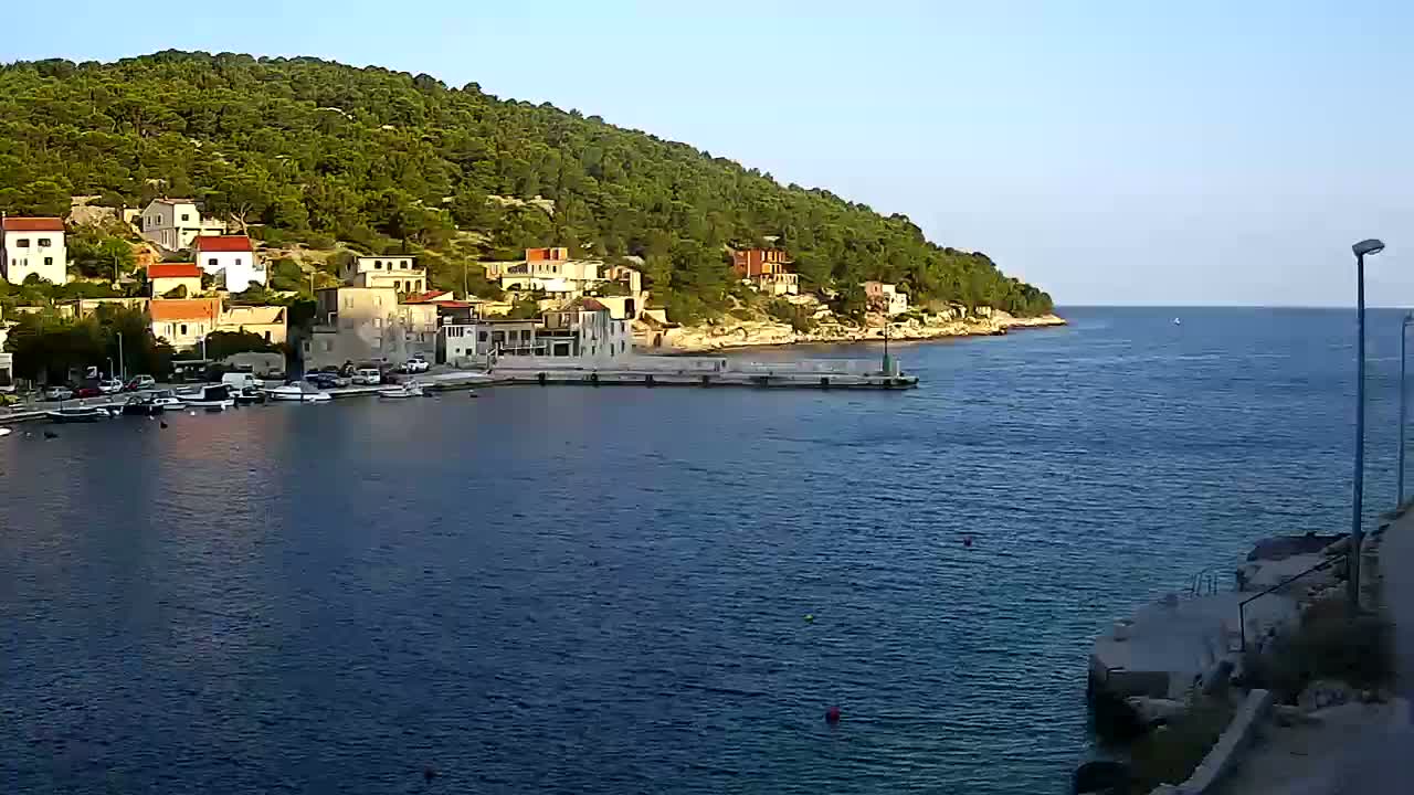 Otok Žirje Island Uvala Buna Cove Village & Port Live Cam - Zirje, Otok Zirje, Šibenik-Knin, Croatia