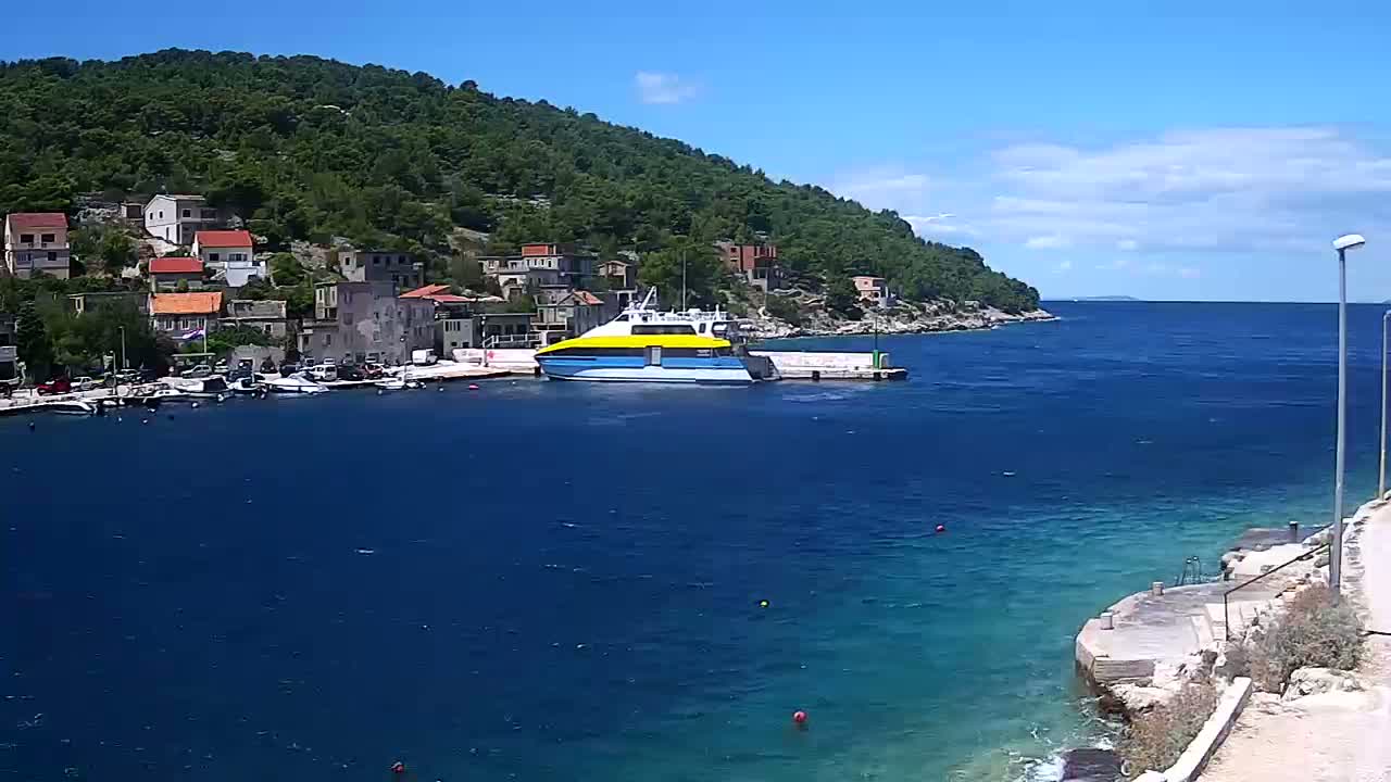 Otok Žirje Island Uvala Buna Cove Village & Port Live Cam - Zirje, Otok Zirje, Šibenik-Knin, Croatia