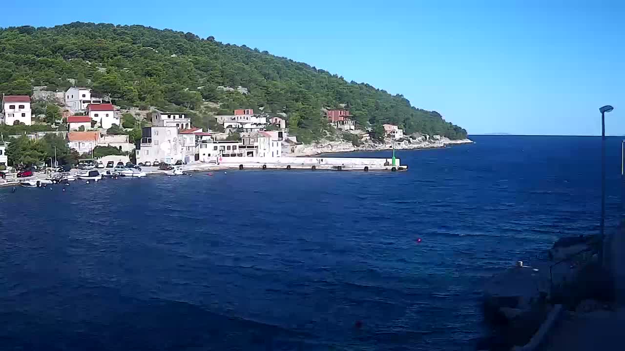 Otok Žirje Island Uvala Buna Cove Village & Port Live Cam - Zirje, Otok Zirje, Šibenik-Knin, Croatia