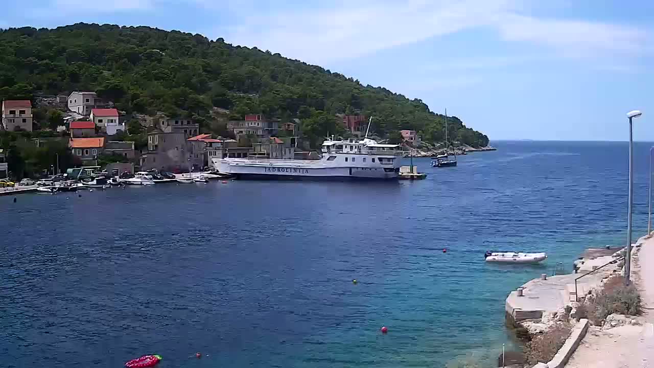 Otok Žirje Island Uvala Buna Cove Village & Port Live Cam - Zirje, Otok Zirje, Šibenik-Knin, Croatia