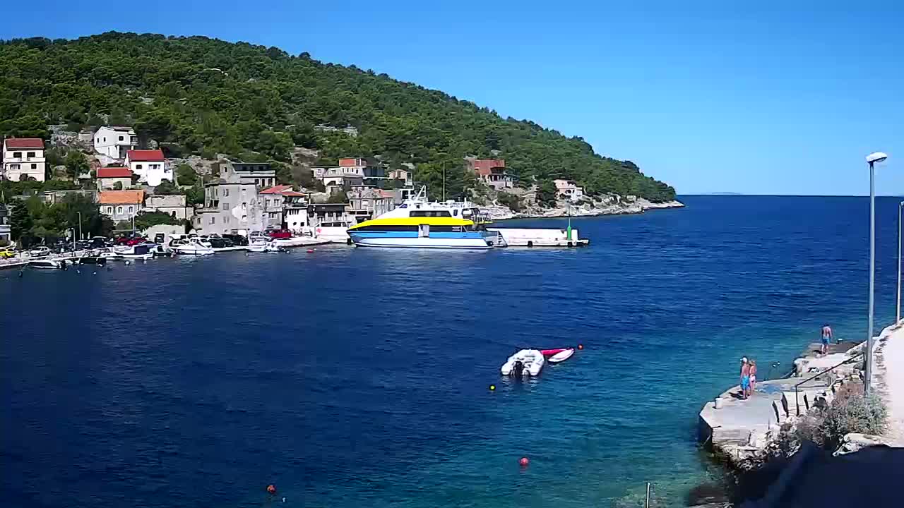 Otok Žirje Island Uvala Buna Cove Village & Port Live Cam - Zirje, Otok Zirje, Šibenik-Knin, Croatia