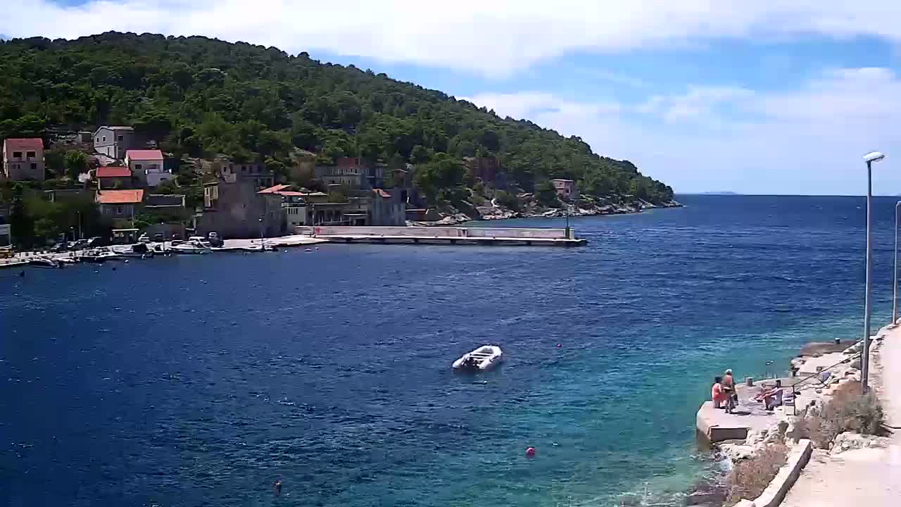 Otok Žirje Island Uvala Buna Cove Village & Port Live Cam - Zirje, Otok Zirje, Šibenik-Knin, Croatia
