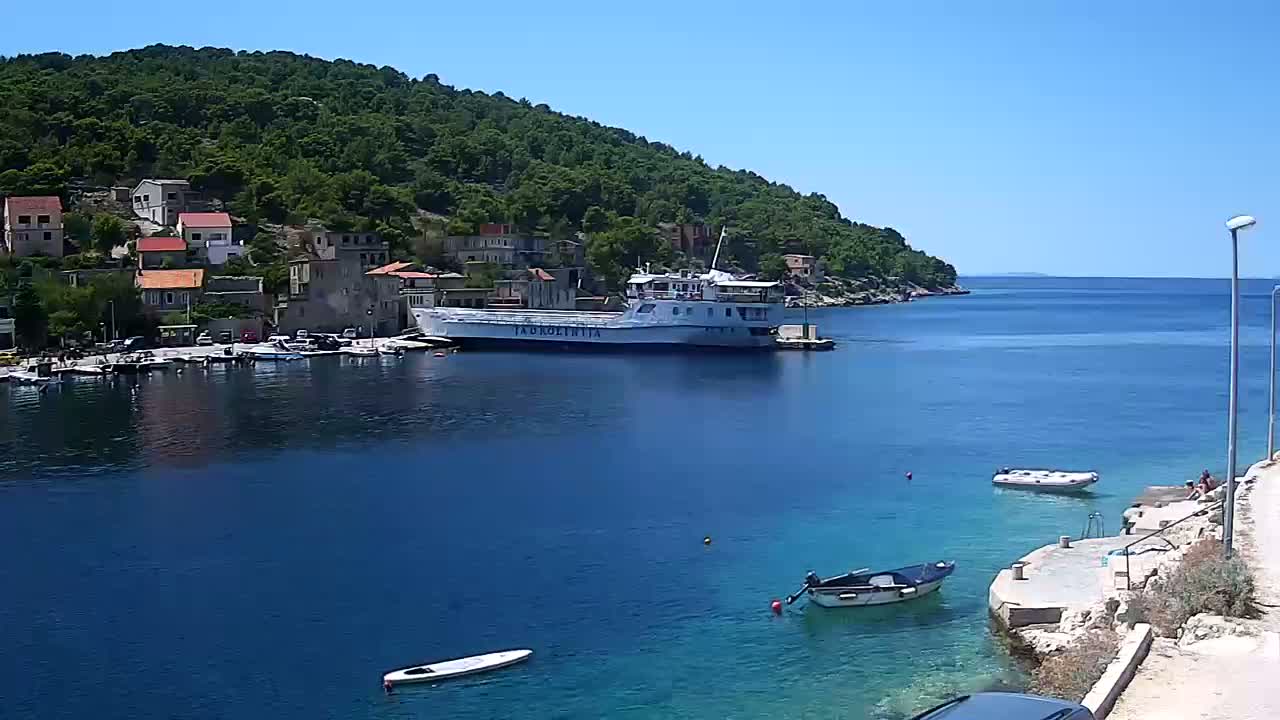 Otok Žirje Island Uvala Buna Cove Village & Port Live Cam - Zirje, Otok Zirje, Šibenik-Knin, Croatia
