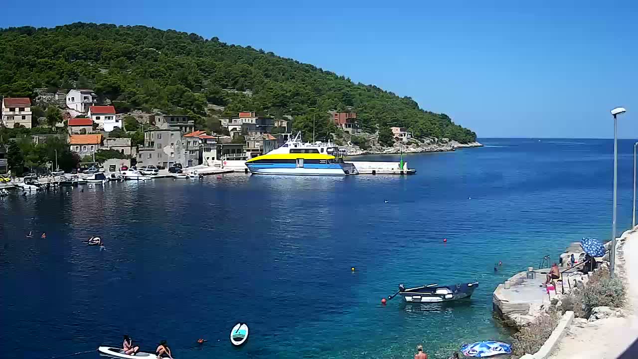 Otok Žirje Island Uvala Buna Cove Village & Port Live Cam - Zirje, Otok Zirje, Šibenik-Knin, Croatia