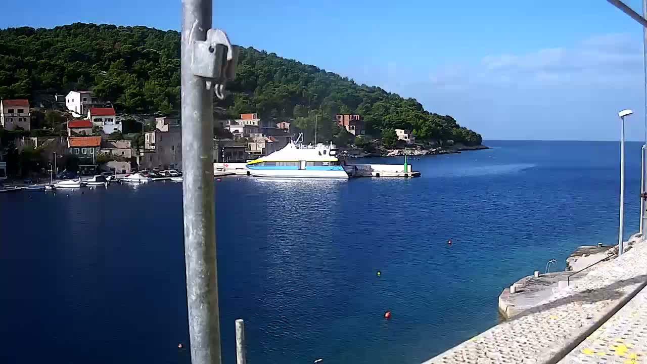 Otok Žirje Island Uvala Buna Cove Village & Port Live Cam - Zirje, Otok Zirje, Šibenik-Knin, Croatia
