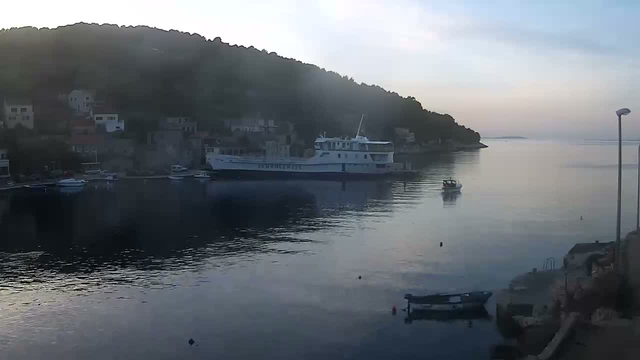 Otok Žirje Island Uvala Buna Cove Village & Port Live Cam - Zirje, Otok Zirje, Šibenik-Knin, Croatia