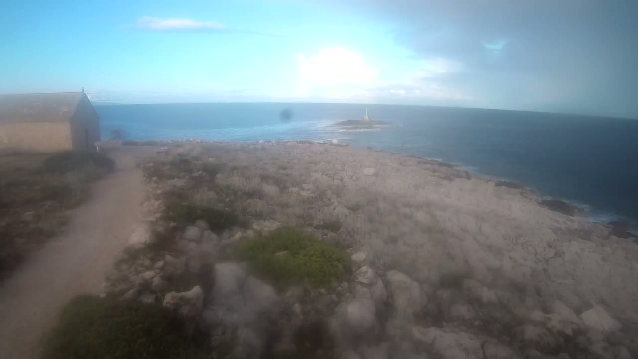 Punta Planka, Lighthouse - Crkva sv. Ivan (Church of St. John) & Adriatic Coast Live Cam - Punta Planka, Rogoznica, Rogoznica Opcina, Šibenik-Knin, Croatia
