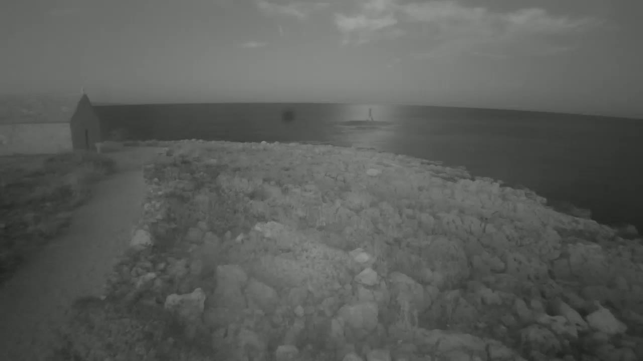 Punta Planka, Lighthouse - Crkva sv. Ivan (Church of St. John) & Adriatic Coast Live Cam - Punta Planka, Rogoznica, Rogoznica Opcina, Šibenik-Knin, Croatia
