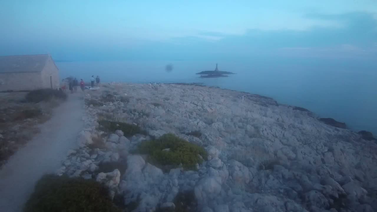 Punta Planka, Lighthouse - Crkva sv. Ivan (Church of St. John) & Adriatic Coast Live Cam - Punta Planka, Rogoznica, Rogoznica Opcina, Šibenik-Knin, Croatia
