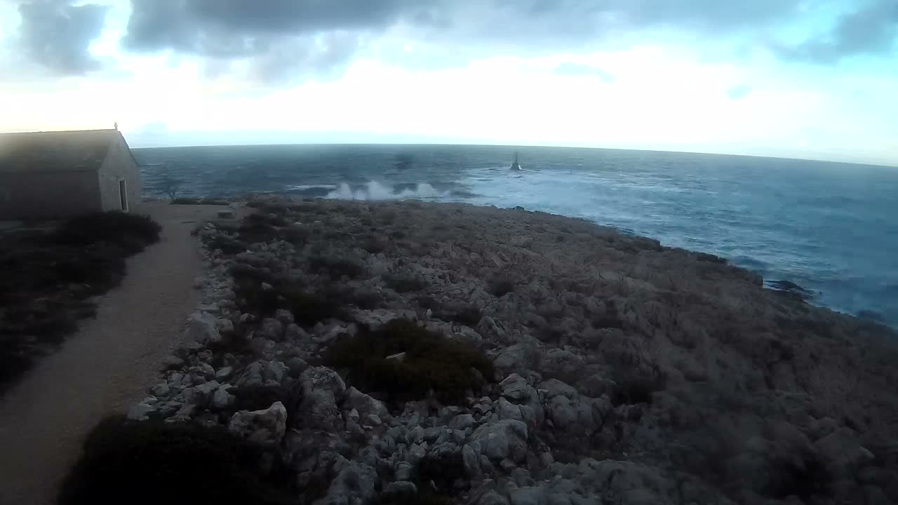 Punta Planka, Lighthouse - Crkva sv. Ivan (Church of St. John) & Adriatic Coast Live Cam - Punta Planka, Rogoznica, Rogoznica Opcina, Šibenik-Knin, Croatia