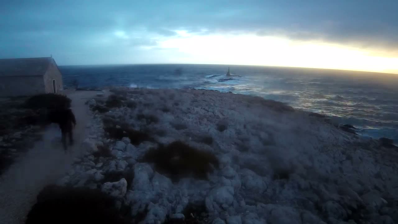 Punta Planka, Lighthouse - Crkva sv. Ivan (Church of St. John) & Adriatic Coast Live Cam - Punta Planka, Rogoznica, Rogoznica Opcina, Šibenik-Knin, Croatia