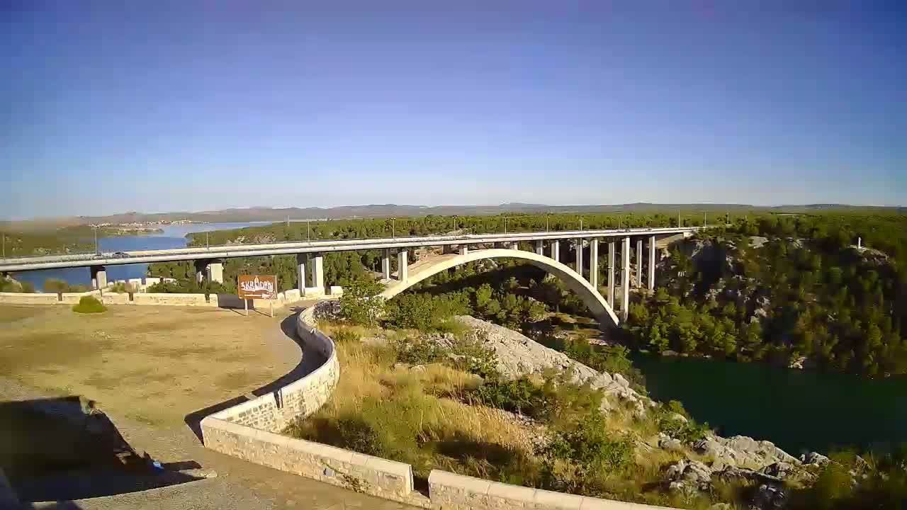 Most Krka Bridge & Krka River Live Cam - Skradin, Sibenik-Knin, Croatia